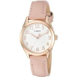 Women's TW2T66500 Briarwood 28mm Pink/Rose Gold Genuine Leather Strap Watch